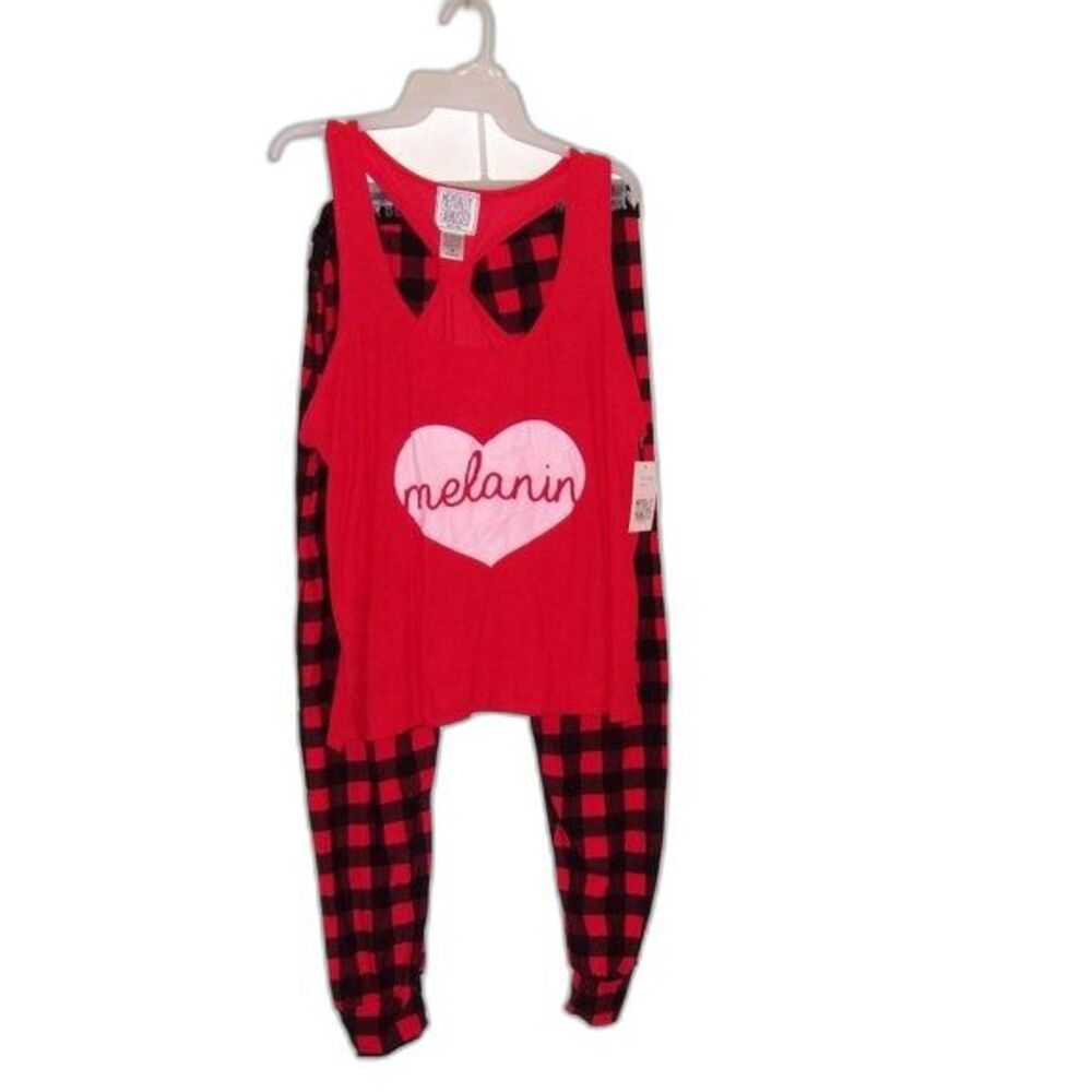 Mentally Exhausted Size 2x Love Melanin Pajamas NWT